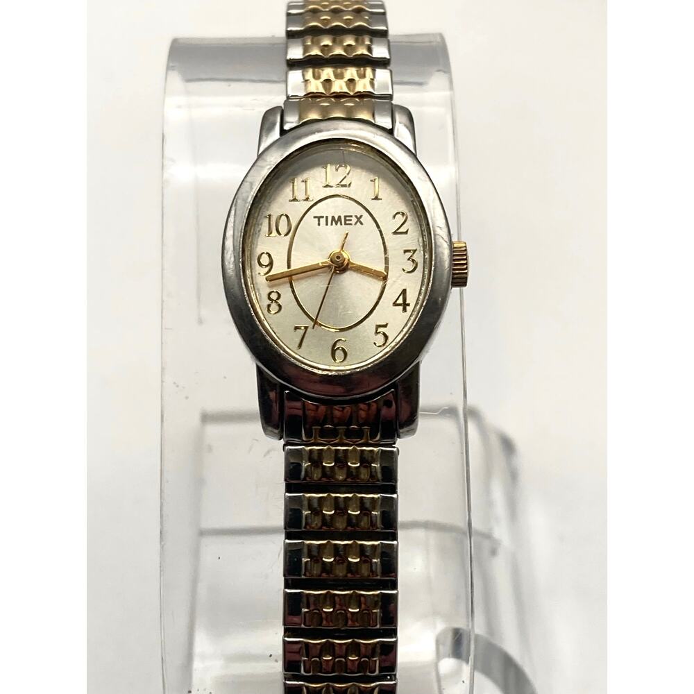 Timex Cavatina Petite Women's Watch 18mm - New Battery - Expandable Band - Picture 4 of 10